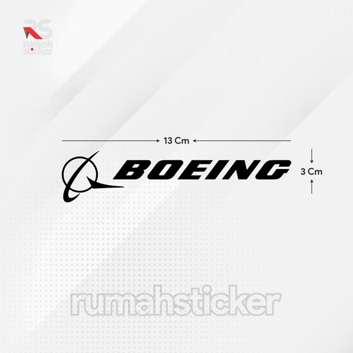 Gambar [rumahsticker] Sticker Cutting Aksesoris Motor Mobil Helm Gadget Laptop Kaca DLL Logo B0eing Car - Hitam dari RUMAHSTICKER undefined Tokopedia