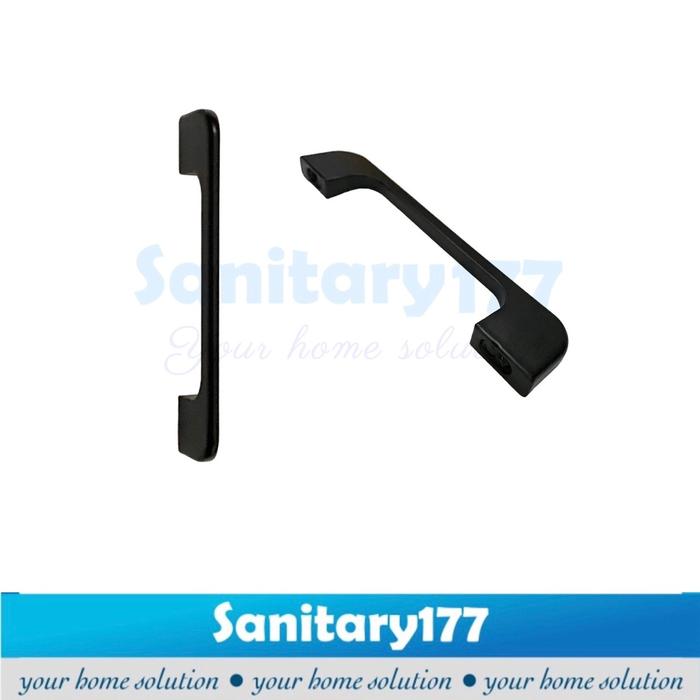 Gambar Tarikan laci lemari panjang silver gold grey hitam- handle gagang lemari furniture kitchen kabinet set drawer panjang 10cm minimalis handel - 5812 Hitam, Standar dari Sanitary177 undefined Tokopedia