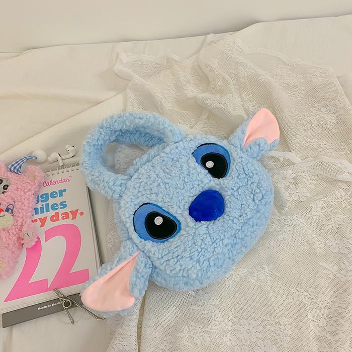 Gambar （COD)TAS TOTEBAG KERITING BANYAK WARNA Tas Tangan Wanita Fashion Motif Kartun Karakter Hewan  Anak & Dewasa tas boneka anak perempuan - biru dari LAGI LAKU undefined Tokopedia