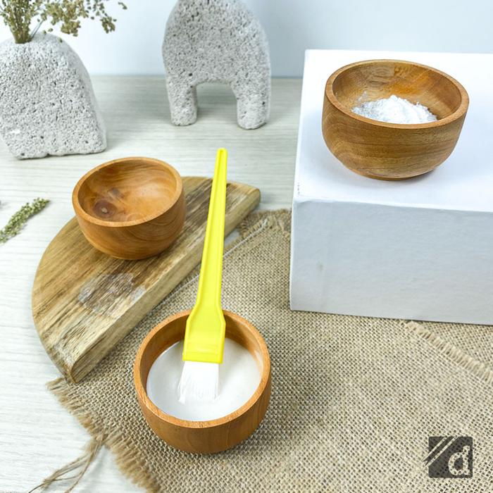Gambar DADALALA Cepuk Kayu Aesthetic, Mangkok Masker Kecil Ukuran 7,5 Cm dari Dadalala undefined Tokopedia