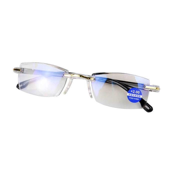 Gambar [COD] Frame Kacamata Frameless Titanium Ultra Light Alloy Glasses Transparan Clear Lens Elegan Bingkai Kaca Mata Fashion Style Lentur Anti Patah Premium Murah Normal Reading Plus 1 - Frameless (+2.0) dari Hapekita undefined Tokopedia