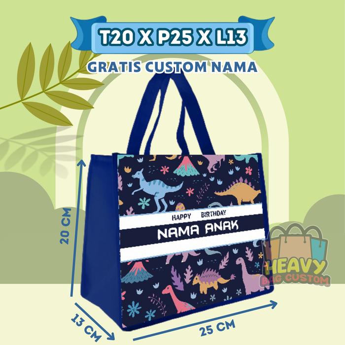 Gambar PAKET 50 PCS Tas Ulang Tahun Goodie Bag Anak Bingkisan Snack KFC Gratis Custom Nama Murah Kain tile anak selamatan rumah baru merah craim tas & hadiah pesta tile anak - NAVY dari Heavy Bag undefined Tokopedia