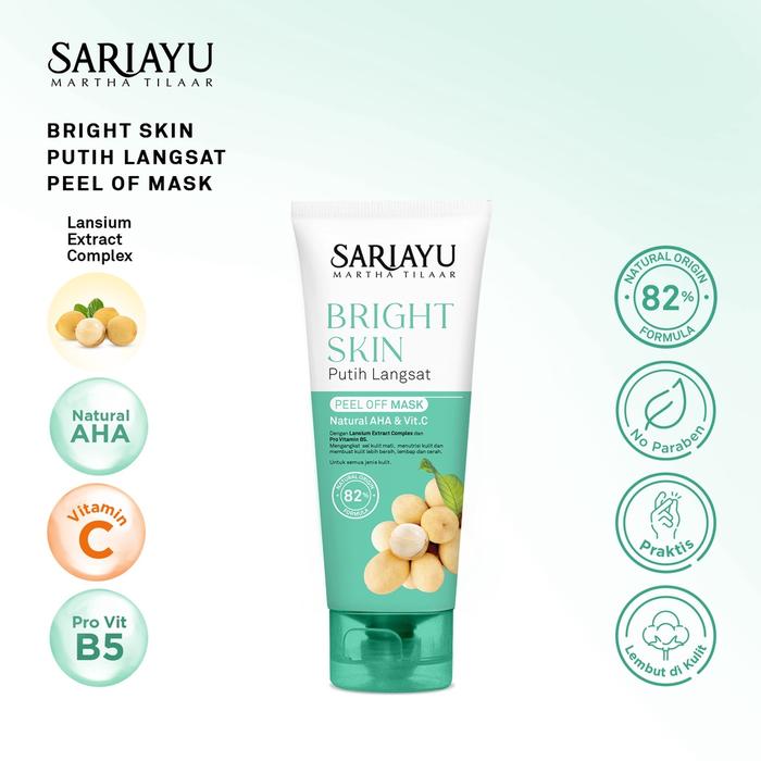 Gambar Sariayu Bright Skin Putih Langsat Peel Off Mask 75 ml - Peel of Mask dari Sariayu Martha Tilaar Kota Administrasi Jakarta Timur Tokopedia