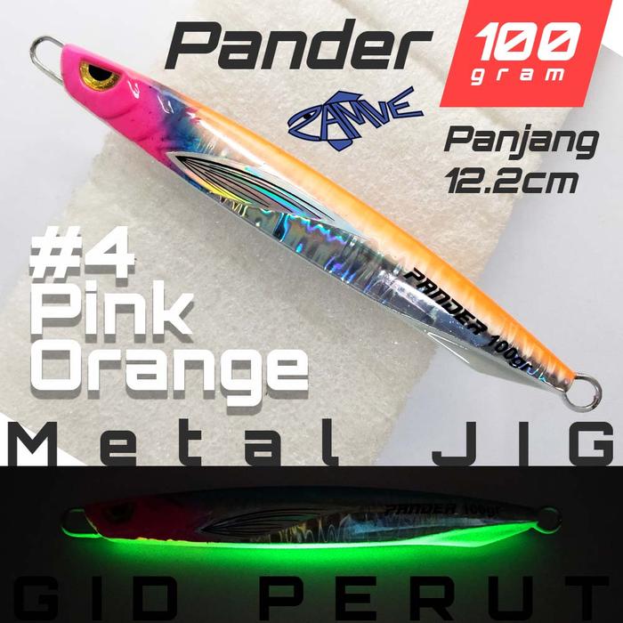 Gambar Metal Jig Zamve Pander 100Gr Metal Jig 100Gr Metal Jig 100Gram - Pink Orange dari Sagara Pancing undefined Tokopedia