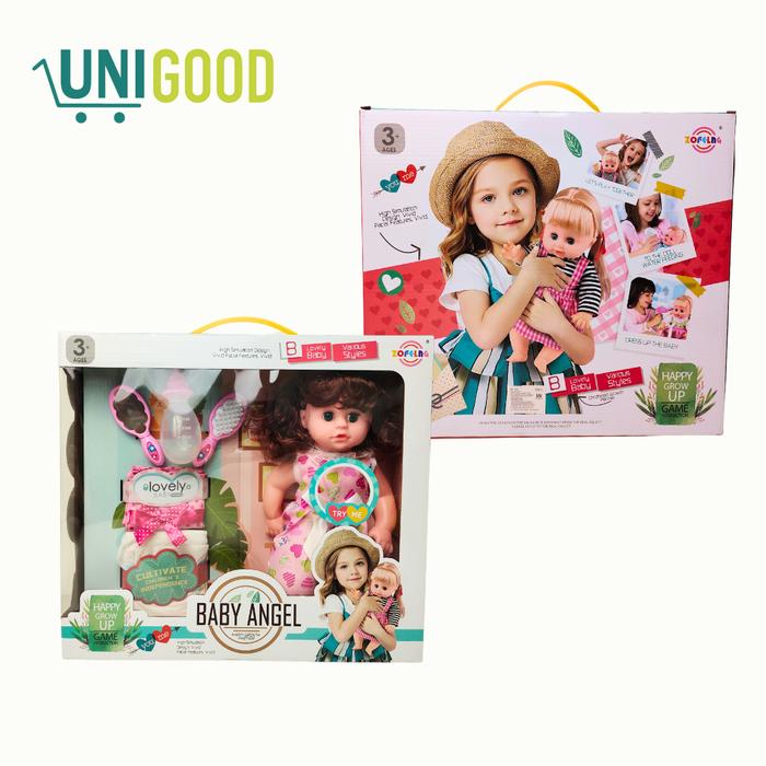 Gambar UNIGOOD - Boneka Anak Bayi Baby Angel Doll Bisa Minum Pipis Berbicara dari Unigood undefined 5 Tokopedia