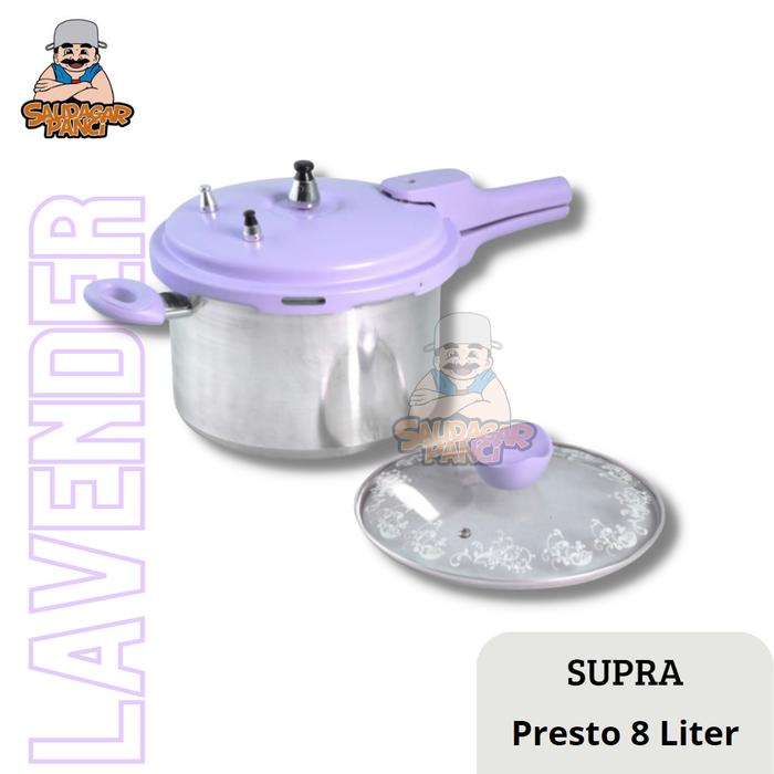 Gambar Panci presto SUPRA 8 Lt / SUPRA Pressure 8lt dapur kaca Pink - Lavender dari Saudagar Panci undefined Tokopedia