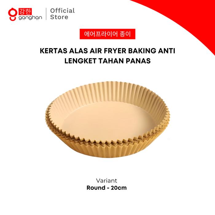 Gambar Ganghan Kertas Alas Air Fryer Disposable Baking Paper Liner 50pcs - Bulat 20cm dari Ganghan Official undefined Tokopedia
