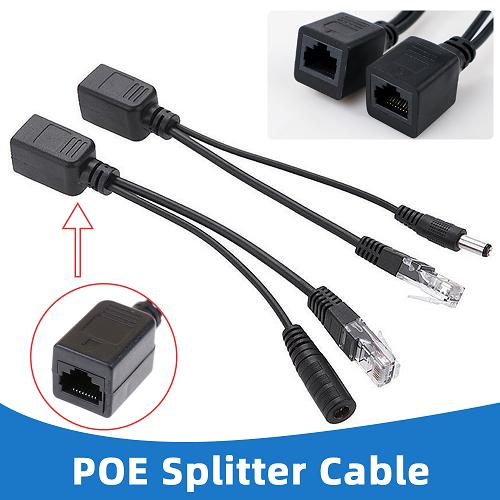 Rj45 Power Over Ethernet Cctv Kabel Passive POE Splitter CCTV
