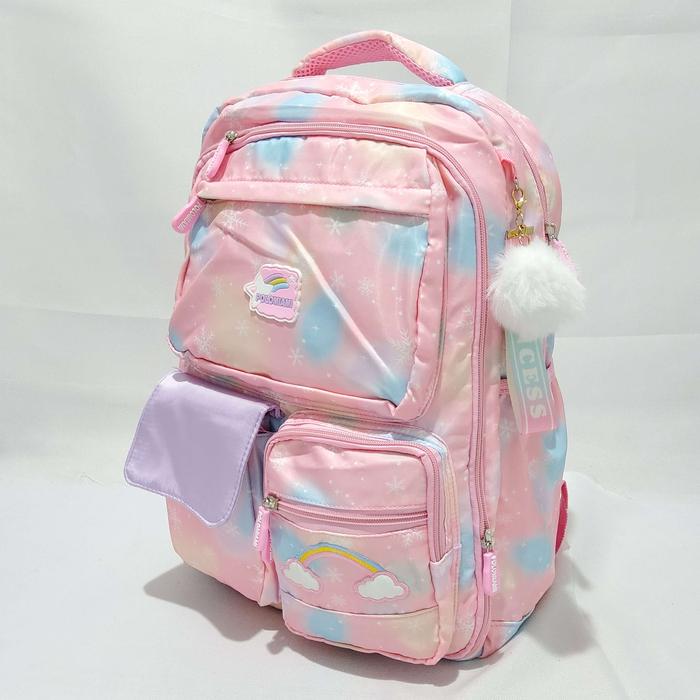 Gambar Gratis Gantungan Raincover ! Ransel Sekolah Tas Anak Perempuan SD Smp Backpack Rainbow model Alto 1605/1609 Model Pintu Kulkas Fashion - 1605 Pink dari Toko Tas Diamond undefined Tokopedia