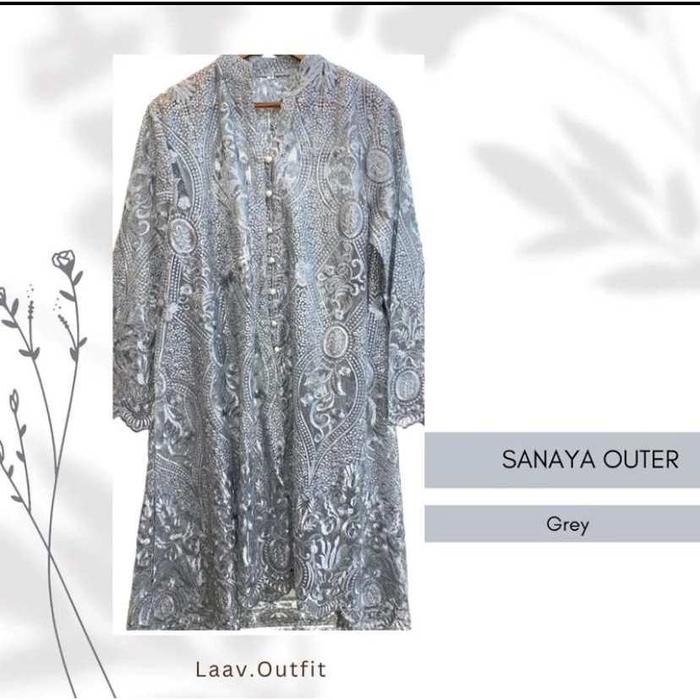 Gambar OUTER BRUKAT TILE TEBAL MEWAH SIMPLE ELEGAN OUTER KONDANGAN OUTER PESTA OUTER SIMPLE Muslim Dress Kondangan Panjang Motif Oversize Baju Kancing Wanita Atasan Dewasa - TARO AZURA, S LD 100 dari LAAV OUTFIT undefined 5 Tokopedia