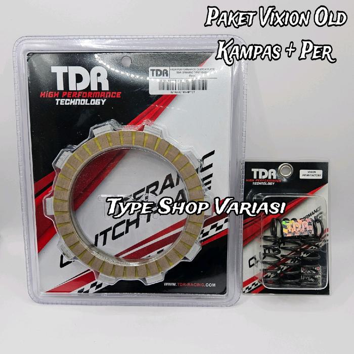 Gambar Paket Kampas Kopling + Per Kopling TDR Racing Original Vixion Old - Paket Kampas + Per dari Type Shop Variasi undefined Tokopedia