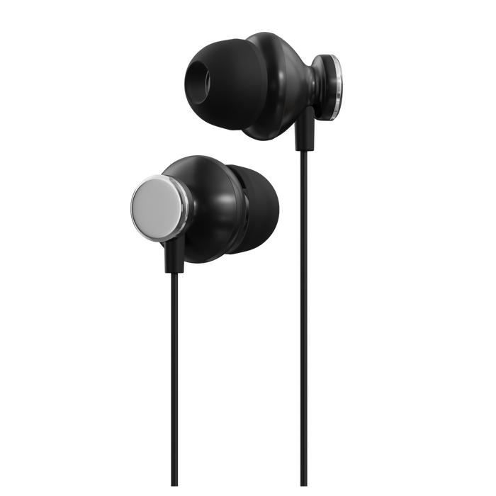 Gambar JETE POMP Earphone Noise Canceling In-Ear Headset - Garansi 2 Tahun Merah Microphone Headphone - HITAM dari JETE Indonesia undefined Tokopedia