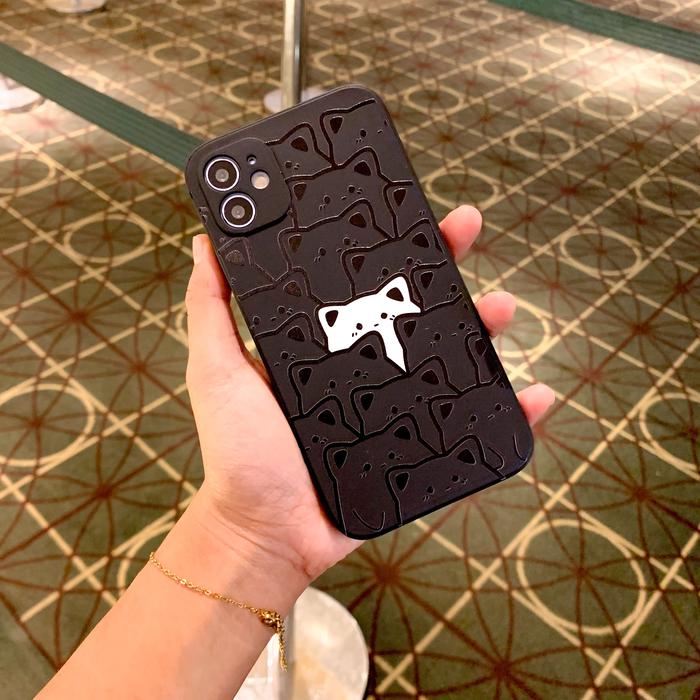 Gambar Gambar Cat Mengkilap Casing Tepi Lurus Case Hitam Untuk iPh 11 Pro Max 7 8 SE2 SE3 Xr Xs Max 12Pro 13Mini 12Mini 12 13 Pro Max 14Plus 15 Pro Casing Cover Handphone Ponsel Silicon Softcase - 000247, 15 dari i.Case Store undefined Tokopedia