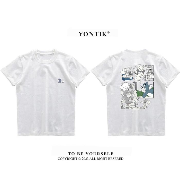 Gambar Kaos Baju Distro Murah Motif "TOM" Original Premium Tebal Unisex Katun 24S Cewek Cowok Pasangan Nyaman Atasan Keren Simple Dewasa Couple Oblong Panjang Wanita Lembut Pendek pria - White, M dari Baju Distro ID Kota Administrasi Jakarta Pusat Tokopedia