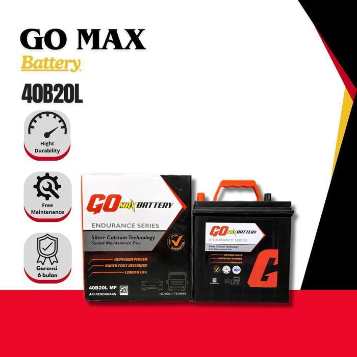 Gambar GO MAX Battery Aki Mobil Honda BRV N7X 40B20L / NS40ZL - 40Ah Aki Kering - GOJEK/GRAB  dari Aki Murah Jakarta Kota Tangerang Selatan Tokopedia
