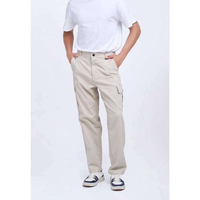 Gambar MANZONE - Celana Panjang Cargo Pria Bosila 3 - Beige - 31, Beige dari Manzone Store Kab. Pemalang Tokopedia