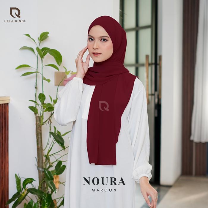 Gambar HELAIRINDU - Hijab Pashmina Instan Inner Tali Oval Cantik Ceruti Baby Doll Noura - Maroon dari Helairindu Hijab undefined Tokopedia