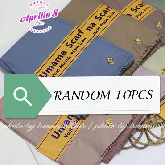 Gambar PAKET ISI 10PCS RANDOM/GROSIR Jilbab Umama Voal Miracle Plain Laser Cut Hijab Segi Empat Umama LC 110X110cm KerudungUmama Scarft Merah Muslim - RANDOM 10 PCS dari Aprilias Store undefined Tokopedia
