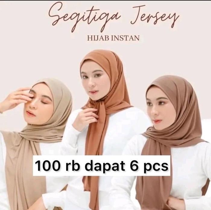 Gambar PAKET USAHA SEGITIGGA INSTAN JERSY 100 RB DAPET 6 PCS - PILIH VARIAN WARNA TULIS DI PESAN OPSIONAL dari Yulia hijab undefined Tokopedia