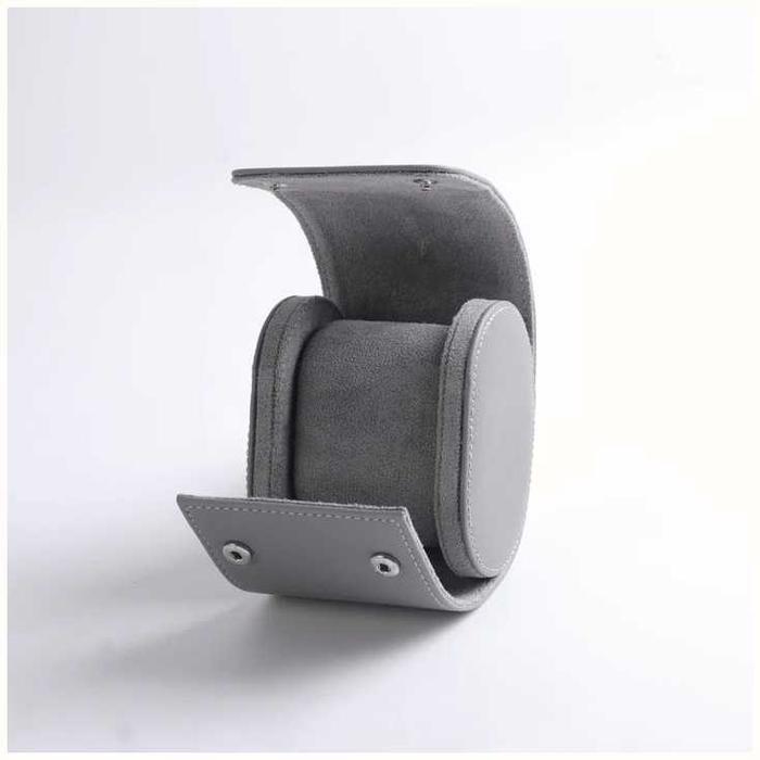 Gambar Travel Watch Case / Watch Roll / Kotak Jam 1 Slot - GRAY dari Jogja Handycraft_NEW undefined Tokopedia
