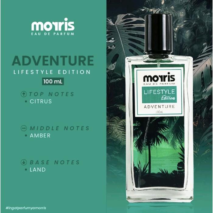 Gambar Morris Lifestyle Edition 100ml/Parfum Cowok - Adventure - Morris dari Kios Branded_NEW undefined Tokopedia