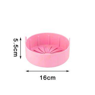 Gambar TSA (COD) Air Fryer Pot Silicon Anti Lengket 16cm Alas Airfryer Wadah Baking Sililon Tahan Minyak Reuseable Murah Microwave - PINK 16CM  dari Tokonya Serba Ada undefined Tokopedia