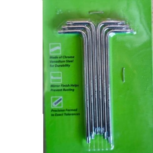 Gambar TEKIRO KUNCI L BINTANG PANJANG SET 6 PCS 15T HK-TL1222 dari Drill&Co undefined Tokopedia