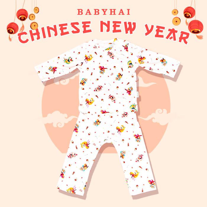 Gambar BABY HAI Tencel Christmas Series - Setelan Tencel Baju Panjang Celana Panjang - Chinese New Year, S dari Babyhai undefined Tokopedia