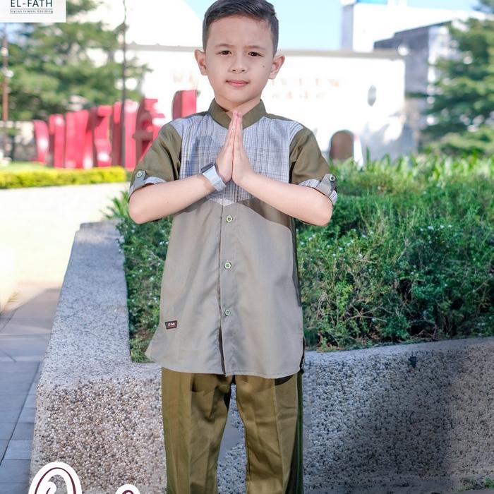 Gambar EL-FATH Setelan Koko Anak Qois By EL-FATH Koko Anak Laki-Laki Usia 1-12 Tahun Baju Celana Gamis Katun Premium Toyobo Kurta Pendek Panjang Gamis Muslim Berkualitas Premium Muslim Nyaman - Softgeeen, S dari Ibnu Muslim Collection_NEW undefined Tokopedia