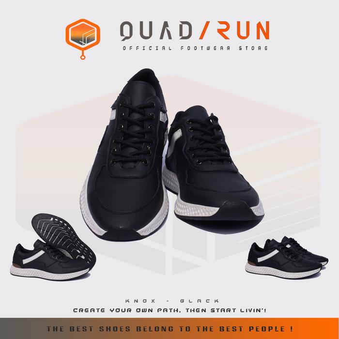 Gambar QuadRun Knox Sepatu Pria Kasual Sport Jumbo Big Size 44 45 46 47 48 49 50 51 52 - Sneakers Olahraga Running Gym Training Jogging Cocok Untuk Daily Use Sekolah Kuliah Hangout Kerja Round Toe - Black, 39 dari QUADRUN Official undefined Tokopedia