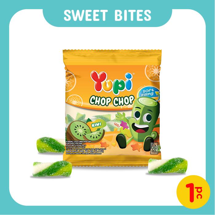Gambar Yupi Chop Chop Kiwi Mini Bag 42 gr dari Yupi Gummy Candies undefined Tokopedia