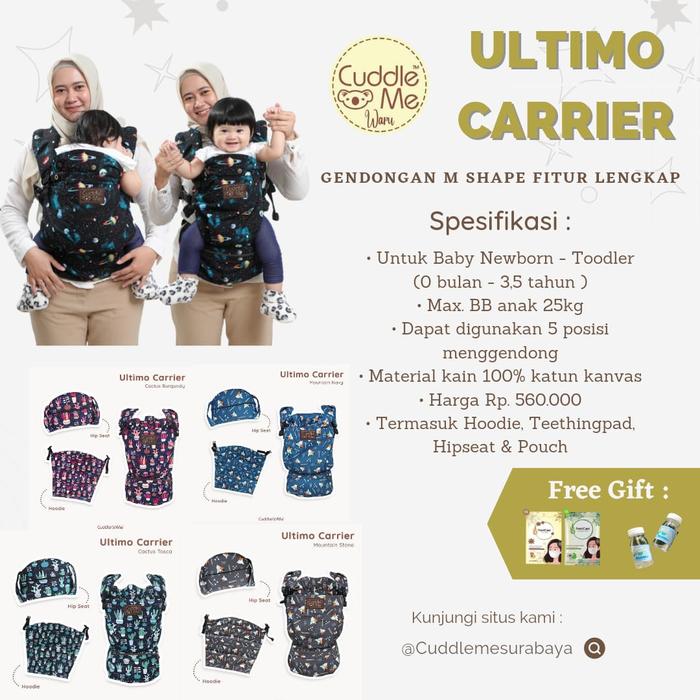 Gambar Ultimo Carrier CuddleMe Cuddle Me Gendongan SSC Bayi dari cuddleme surabaya undefined Tokopedia
