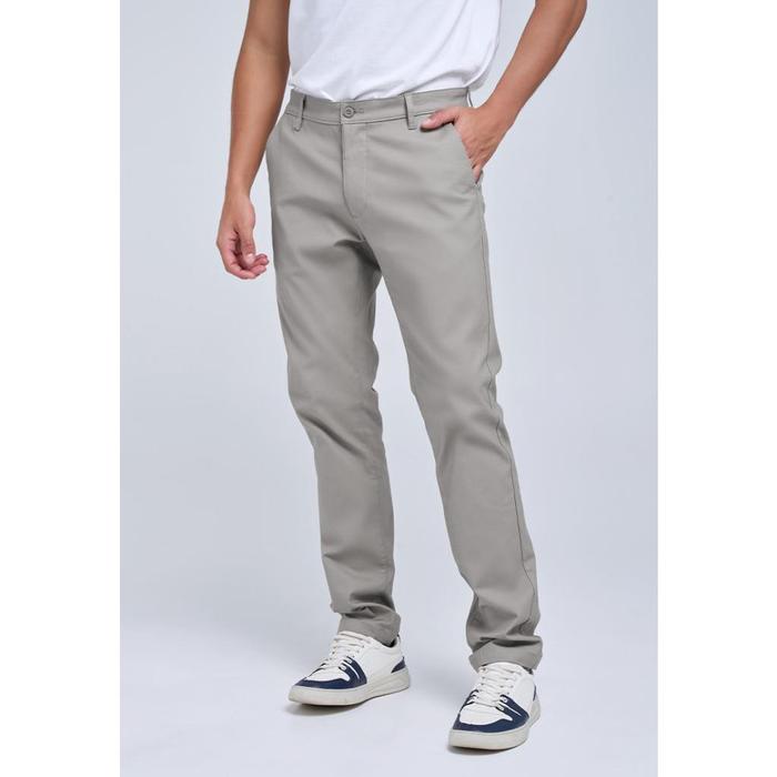 Gambar MANZONE - Celana Panjang Chinos Pria Morris 2 Slim Fit - Light Grey - 30, Grey_Light dari Manzone Store undefined Tokopedia