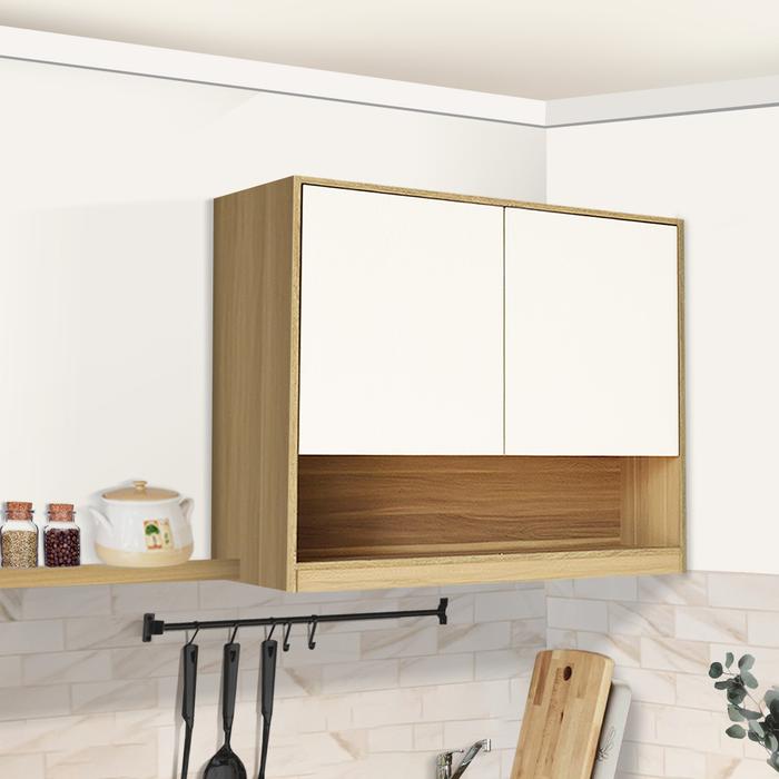 Gambar IDEA Kitchen Set Kayu Rak Dapur Putih Kabinet Dapur Modern Minimalis - Miami - 2 Pintu 80cm dari Idea Furniture & Home Living undefined Tokopedia