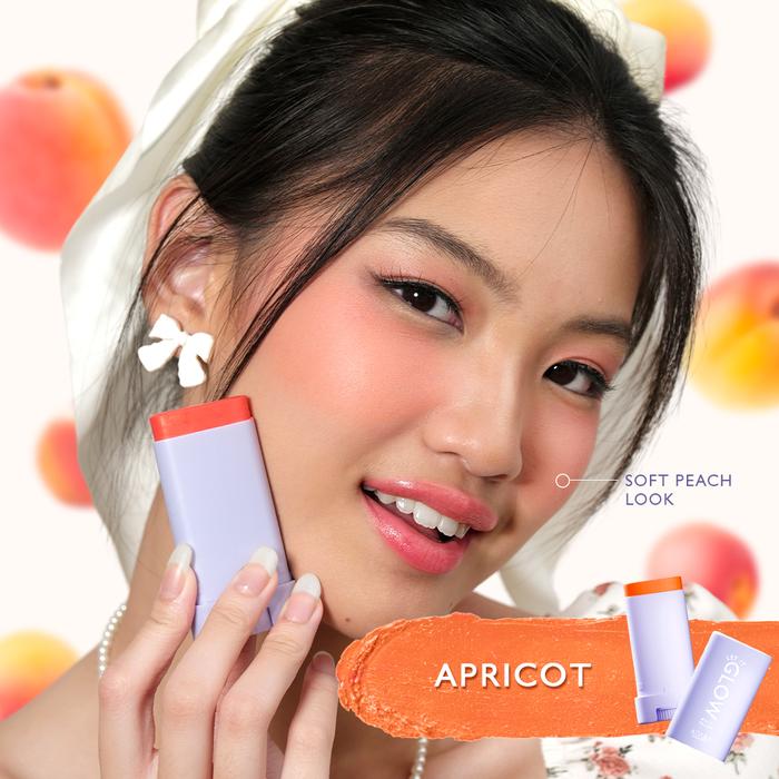 Gambar ADARA - LET IT GLOW Multi Blush On Stick | 3 in 1 Cheek - Eye - Lip - Apricot dari Adara Cosmetics undefined Tokopedia