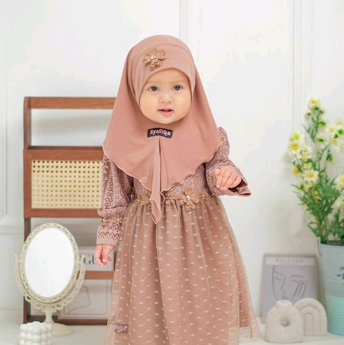 Gambar gamis anak dan bayi rayanna ORI by shafiqa - swet brown, s dari khaira baby shop undefined Tokopedia