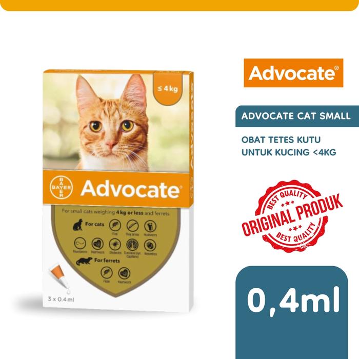 Gambar Advocate Obat Tetes Kutu Kucing Small Cat 0,4ml (1 tube) dari Sofa Pet undefined Tokopedia