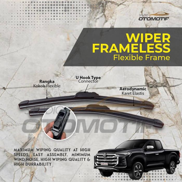 Gambar WIPER MG EXTENDER 2022 FRAMELESS ECO FL 1 SET - FRAMELES dari studio otomotif undefined Tokopedia