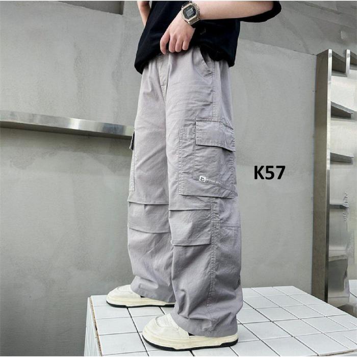 Gambar K57 Celana Skena Cargo  Anak Laki Laki Tanggung - ABU, 150 dari Baju Anak Branded undefined Tokopedia