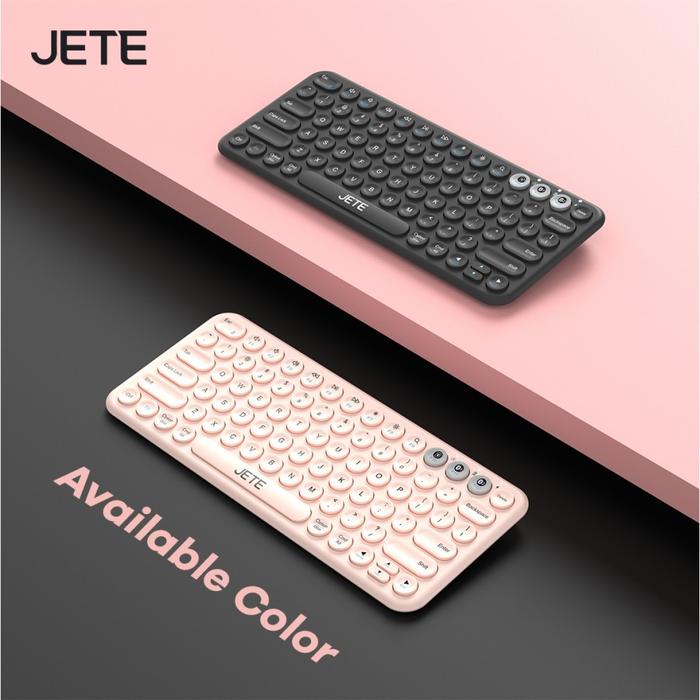 Gambar Keyboard Bluetooth Wireless JETE SK1 Computer Komputer - hitam dari JETE Indonesia undefined Tokopedia