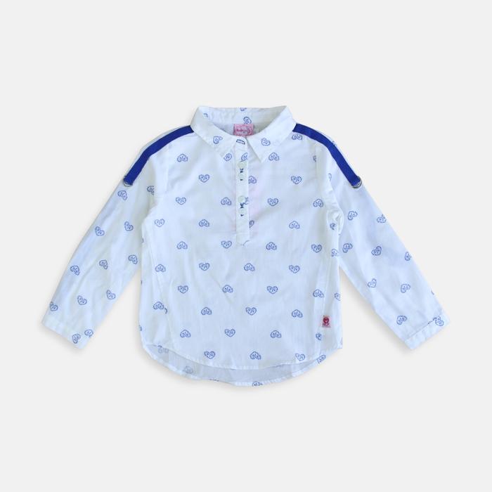 Gambar Shirt/ Kemeja Anak Perempuan Putih/ Rodeo Junior Girl Love Day - Putih/ White, 4 dari Rodeo Junior undefined Tokopedia