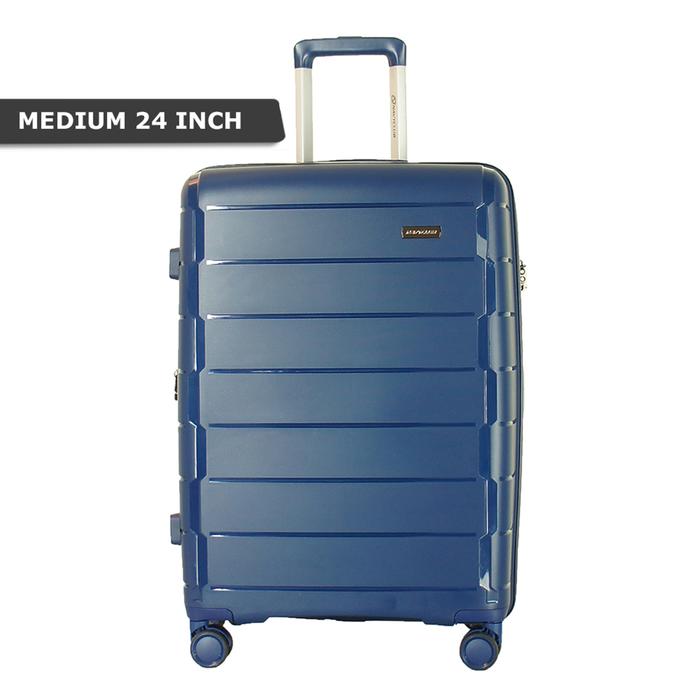 Gambar Navy Club Koper Hardcase Elcano - Fiber PP 4 Roda Putar TSA Lock - Size 24 Inch dari Navy Club undefined Tokopedia