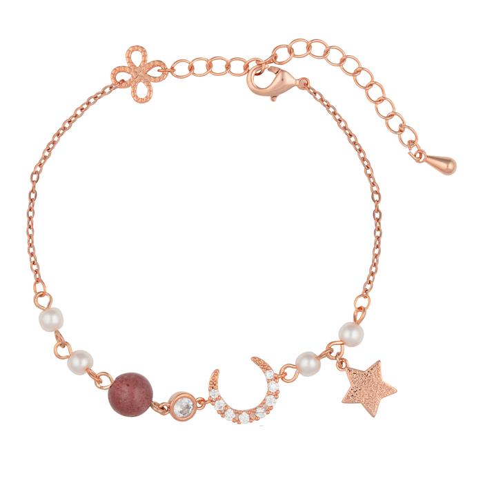 Gambar Panlandwoo - Gelang Tangan Wanita Moon and Star Adjustable - Gelang Cewek Aesthetic Bentuk Bintang Bulan Bracelets Korean Style Simple Fashion Elegan - Gold dari Panlandwoo undefined Tokopedia