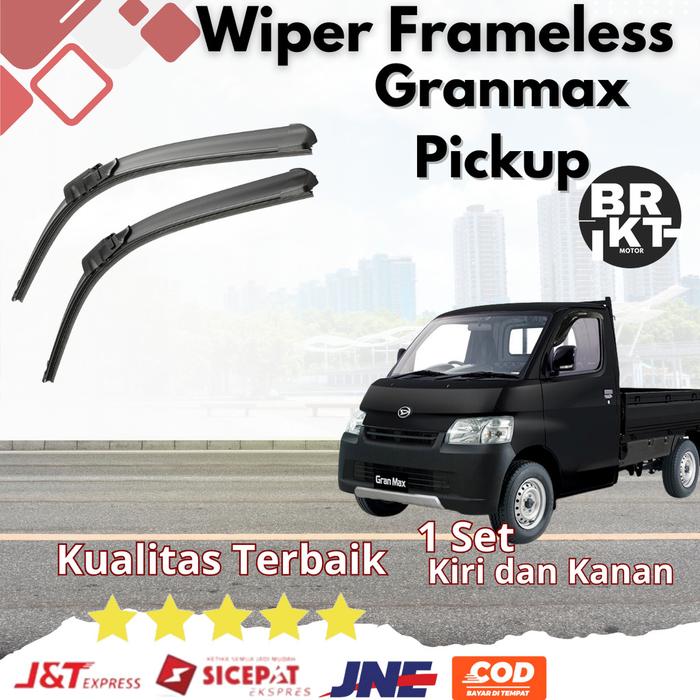 Gambar Wiper Mobil Pick Up Gran Max Sapuan Kaca Mobil Model Frameless Banana Karet 1 Set Ori Variasi Mobil Pick Up Bak Daihatsu Grand Max Universal - TOP STORE Besi Blade Besi Blade Kendaraan Motorcycle Windshield dari BRKT MOTOR undefined Tokopedia