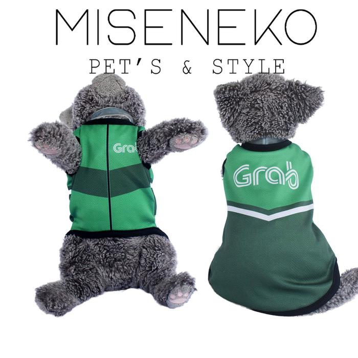 Gambar Baju Kucing Lucu Murah Motif Grab Jaket Cowo Cewe Jantan Betina Aksesoris Hewan Kecil - XS dari Miseneko undefined Tokopedia
