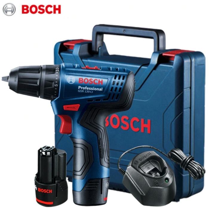 Gambar Bosch GSR 120-Li Cordless Drill / Bor Baterai 12V (0K5) dari Drill&Co undefined Tokopedia