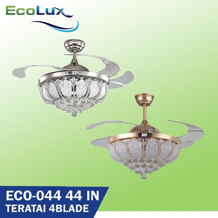 Gambar Kipas Angin Lampu / kipas angin gantung / kipas Ecolux Eco-044 TERATAI dari ECOLUXFAN INDONESIA undefined Tokopedia