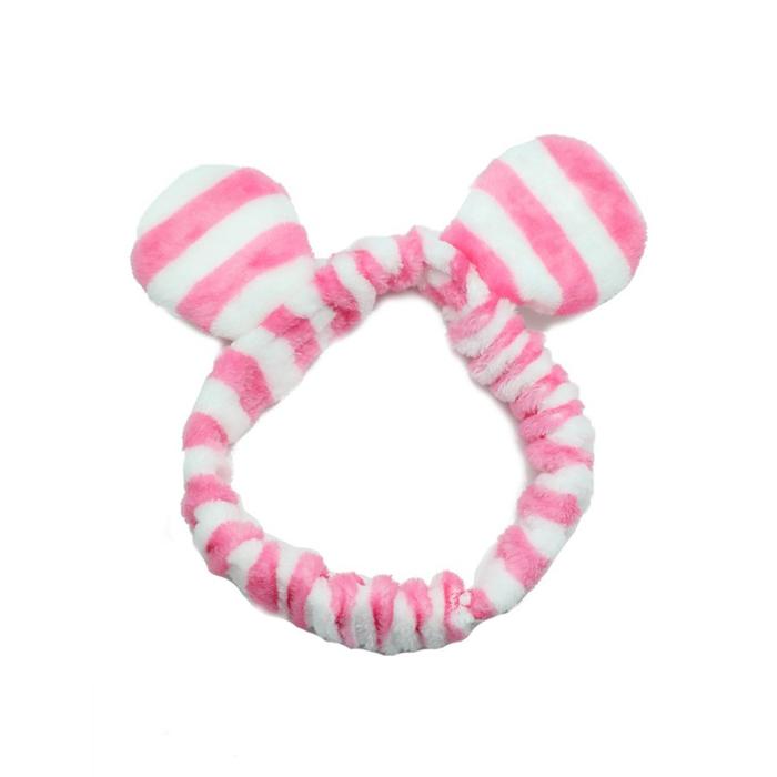 Gambar Stroberi Towel Ear Headband - Stripe Magenta dari Stroberi Accessories undefined Tokopedia