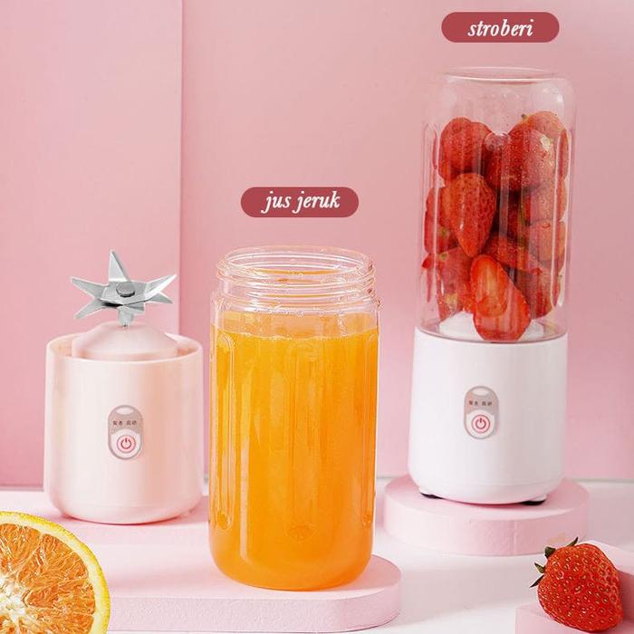 Gambar Blender Juicer Portable / Blender untuk Travelling / botol minum jus / Blender Portable Botol Langsung Minum / botol jus dan milk shake Listrik Minuman Pisau Stainless Mesin dari rapiruma undefined Tokopedia