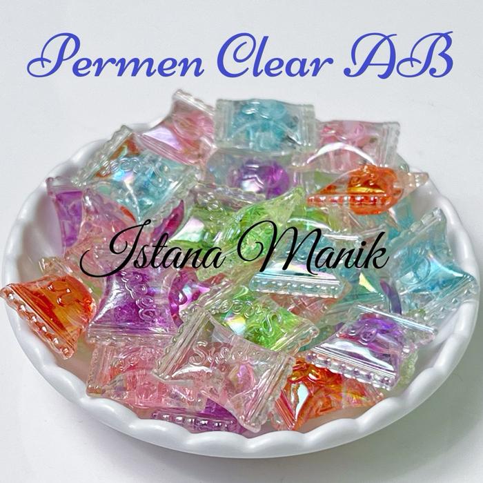 Gambar Manik Mote Permen Sabun Clear isi warna Luxury Import (5 pcs) - Permen AB isi Clear, 5 Pcs dari Istana Manik DIY undefined Tokopedia